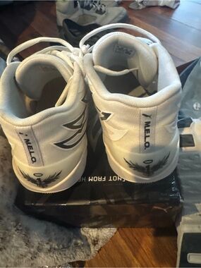Puma White and Black Athletic Shoes